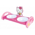 Hello Kitty подставка с 2 мисками Ø12 см